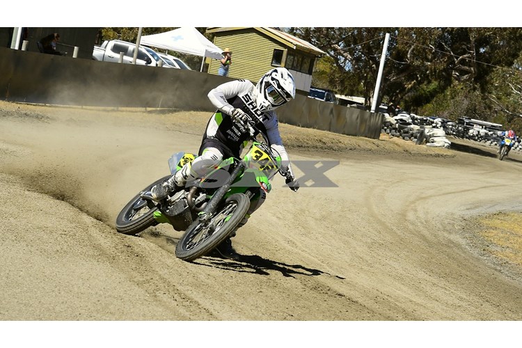Dusting it up on a KX450